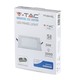 V-Tac 24W LED downlight - Hål: 28x28 cm, Mål: 30x30 cm, 230V, Samsung LED chip
