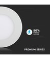 V-Tac 18W LED downlight - Hål: Ø21 cm, Mål: Ø22,5 cm, 230V