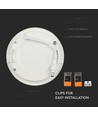 V-Tac 18W LED downlight - Hål: Ø21 cm, Mål: Ø22,5 cm, 230V