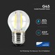 V-Tac 4W LED lampa - Samsung LED chip, G45, Filament, E27