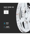 V-Tac 4,8W/m RGB LED strip - 5m, 30 LED per. meter