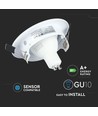 3-pack 5W Infälld spotlight - Inomhus, vit front, komplett med GU10-hållare och LED-spot