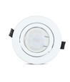 V-Tac 3-pak downlight med 5W ljuskälla - Vit front, komplett med GU10 håller och LED spot, inomhus