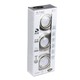 V-Tac 3-pak downlight med 5W ljuskälla - Stål front, komplettt med GU10 håller och LED spotter