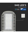 V-Tac 50W LED gatuarmatur - Samsung LED chip, Ø60mm, IP65, 137lm/w