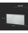 V-Tac 120x60 LED panel - 40W, 120lm/w, Samsung LED chip, vit kant