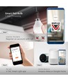 V-Tac 5W Smart Home LED lampa - Tuya/Smart Life, fungerar med Google Home, Alexa och smartphones, P45, E14