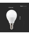 V-Tac 5W Smart Home LED lampa - Tuya/Smart Life, fungerar med Google Home, Alexa och smartphones, P45, E14