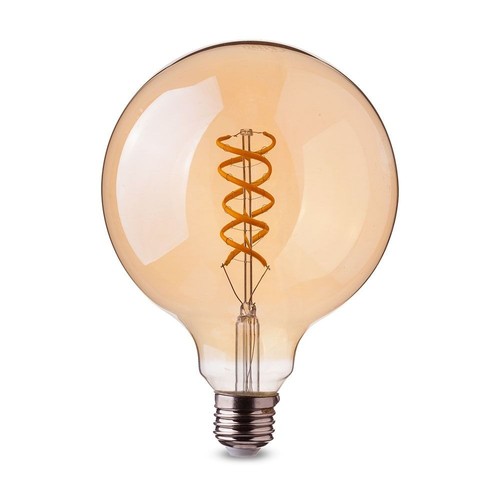 5W E27 LED globelampa - 2200K, Ø95mm, extra varmvit, filament
