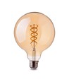 E27 dekorativ LED globelampa - spiral filament, 5W, 2200K, Ø95 mm