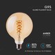 V-Tac 5W LED globlampa - Filament, Ø9,5 cm, extra varmvitt, E27