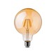 V-Tac 6W LED globlampa - Filament, Ø9,5 cm, dimbar, extra varmvitt, E27