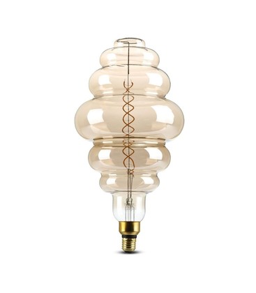 V-Tac 8W LED jätte globlampa - Filament, Ø20 cm, dimbar, extra varmvitt, 2000K, E27