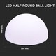 Lagertömning: V-Tac RGB LED halvboll - Uppladdningsbart, med fjärrkontroll, Ø50 cm