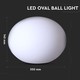 V-Tac RGB LED oval boll - Uppladdningsbart, med fjärrkontroll, Ø20 cm