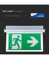 V-Tac takmonterad LED EXIT-skylt till nödutgång - 2W, Samsung LED chip