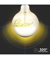 V-Tac 5W LED Love globlampa - Filament, Ø12,5cm, extra varmvitt, E27