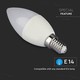 V-Tac 5W Smart Home LED lampa - Tuya/Smart Life, fungerar med Google Home, Alexa och smartphones, E14