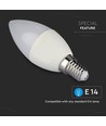 E14 5W Smart Home LED-lampa - Tuya/Smart Life, fungerar med Google Home, Alexa och smartphones