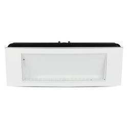 V-Tac 4W LED nödbelysning - För vägg/tak/infälld montering, 110 lumen, inkl. batteri och piktogram