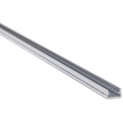 Alu profiler Aluprofil Type A till inomhus IP21 LED strip - 1 meter, grå, välj cover