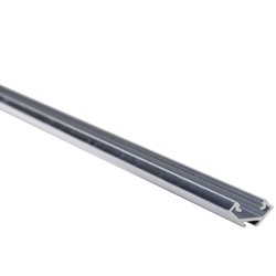 Alu / PVC profiler Alu hörnprofil Type C till inomhus IP20 LED strip - 1 meter, obehandlat aluminium, välj cover