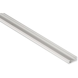 Aluprofil Type D till inomhus IP20 LED strip - Lav, 1 meter, vit, välj cover