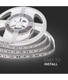 5m 10,8W/m RGB+WW LED-strip - 60 LED per meter