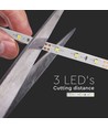 V-Tac 3,6W/m LED strip - 5m, 60 LED per. meter, Färgat lys