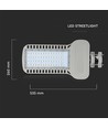 V-Tac 150W LED gatuarmatur - Samsung LED chip, IP65, 120lm/w