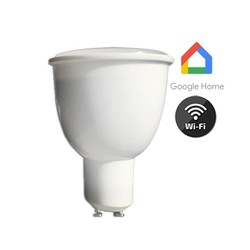 WiFi Lagertömning: V-Tac 4,5W Smart Home LED spotlight - Tuya/Smart Life, fungerar med Google Home, Alexa och smartphones, 230V, GU10