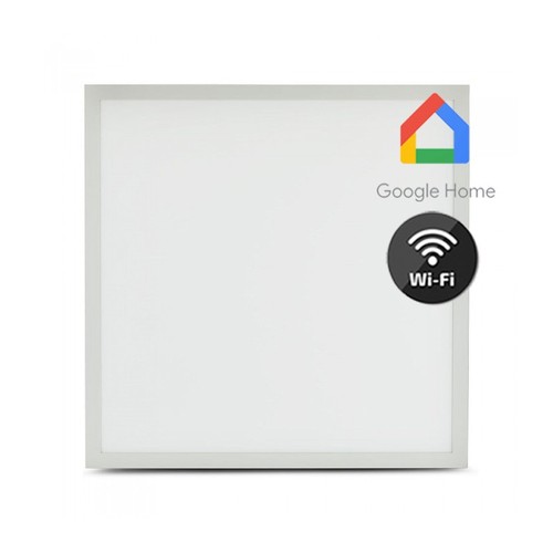 V-Tac 60x60 Smart Home LED panel - Tuya/Smart Life, 40W, fungerar med Google Home, Alexa och smartphones, vit kant