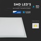 V-Tac LED Panel 60x60 - 29W,Samsung LED chip, vit kant