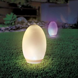 Lampor V-Tac RGB+W LED æg - Solcelle, Ø18,8 cm