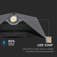 V-Tac 5W LED svart vägglampa - IP65 utomhusbruk, 230V, inkl. ljuskälla