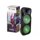 150W partyhögtalare på hjul - Uppladdningsbar, Bluetooth, RGB, inkl. mikrofon