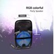 15W partyhögtaler - Uppladdningsbart, Bluetooth, RGB, inkl. mikrofon