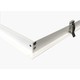 Lagertömning: Infälld ram för 120x30 LED panel - Perfekt för Troldtekt och gips, vit kant, (Gammal modell)