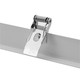 Lagertömning: Infälld ram för 120x30 LED panel - Perfekt för Troldtekt och gips, vit kant, (Gammal modell)