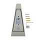 Lagertömning: V-Tac 6W LED grå vägglampa - IP65 utomhusbruk, 230V, inkl. ljuskälla