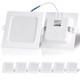 Outlet: EN: LED E6 BACK-LIT DOWN LIGHT 6W 3000K（Cutout：95mm-105mm）/SQUARE/Flush mounted