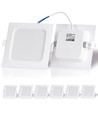 Outlet: EN: LED E6 BACK-LIT DOWN LIGHT 6W 3000K（Cutout：95mm-105mm）/SQUARE/Flush mounted