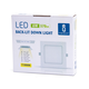 Outlet: EN: LED E6 BACK-LIT DOWN LIGHT 6W 3000K（Cutout：95mm-105mm）/SQUARE/Flush mounted