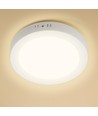 Outlet: EN: LED E6 BACK-LIT ROUND DOWN LIGHT 6W 3000K /SURFACE MOUNTED