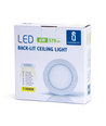 Outlet: EN: LED E6 BACK-LIT ROUND DOWN LIGHT 6W 3000K /SURFACE MOUNTED