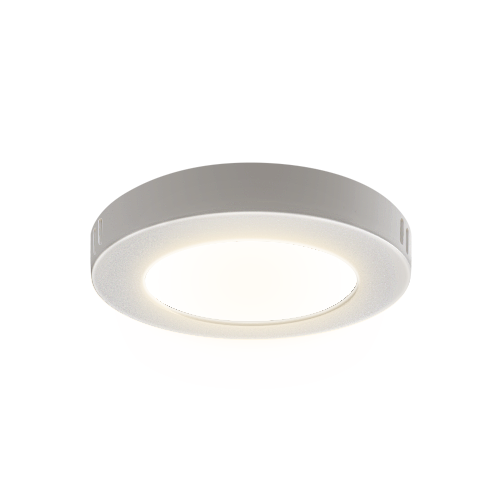 Outlet: EN: LED E6 BACK-LIT ROUND DOWN LIGHT 6W 4000K /SURFACE MOUNTED