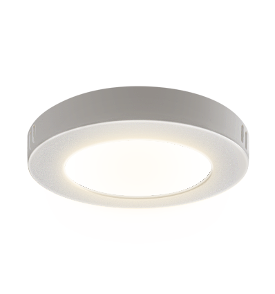 Outlet: EN: LED E6 BACK-LIT ROUND DOWN LIGHT 6W 4000K /SURFACE MOUNTED