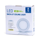 Outlet: EN: LED E6 BACK-LIT ROUND DOWN LIGHT 6W 4000K /SURFACE MOUNTED