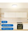 Outlet: EN: LED E6 BACK-LIT ROUND DOWN LIGHT 12W 4000K /SURFACE MOUNTED