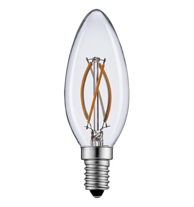 E14 2W LED-kronljus - Filament, varmvit